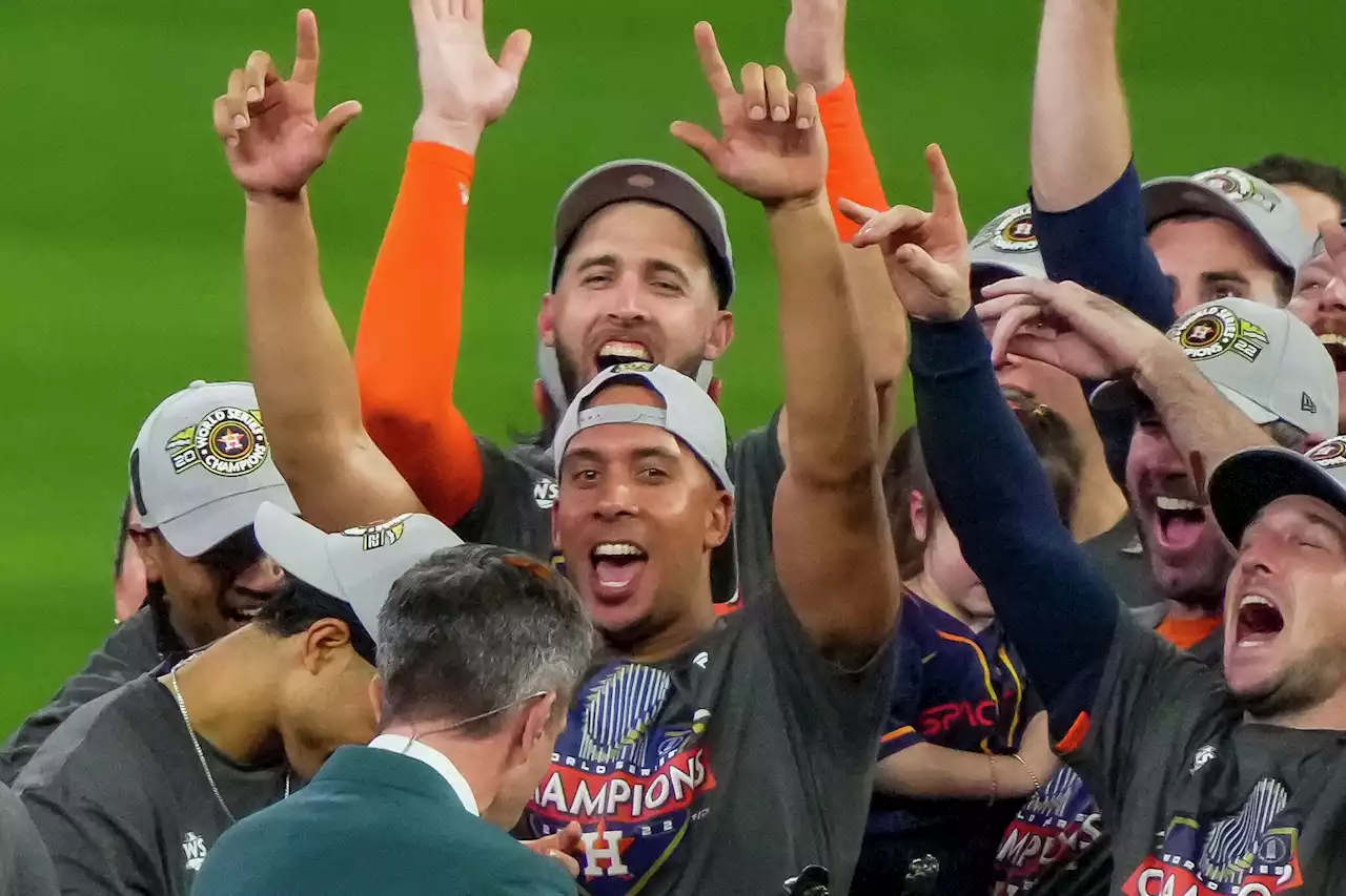 Astros' Michael Brantley, after years of heartbreak, a World Series champion at last