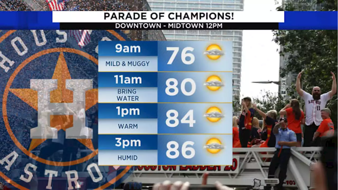 An incredibly warm Astros parade forecast⚾