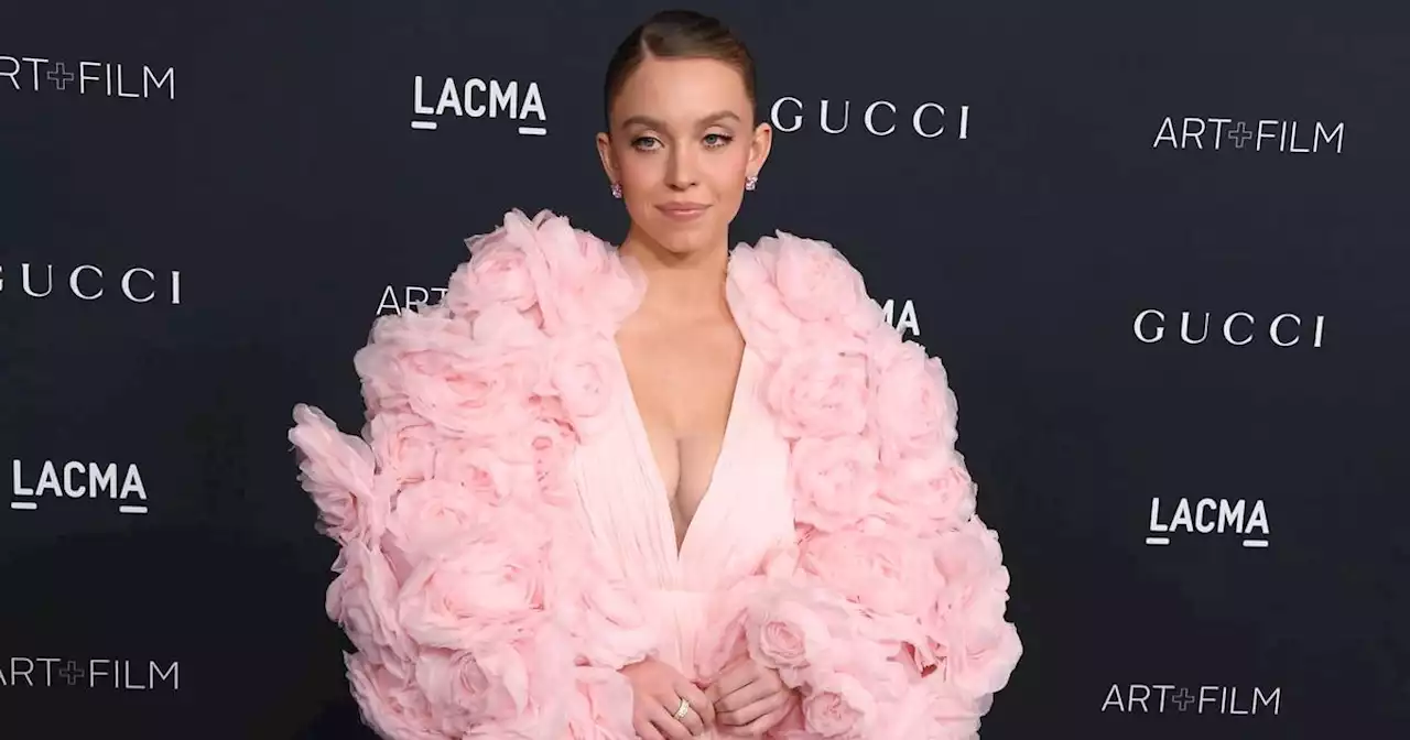 Une rose sur tapis bleu : Sydney Sweeney surgit dans une robe barbe à papa au décolleté vertigineux