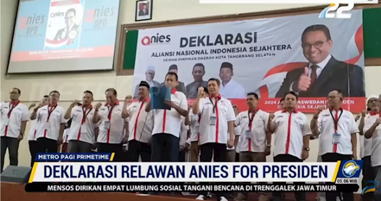 Aliansi Nasional Indonesia Sejahtera Deklarasi Dukungan untuk Anies