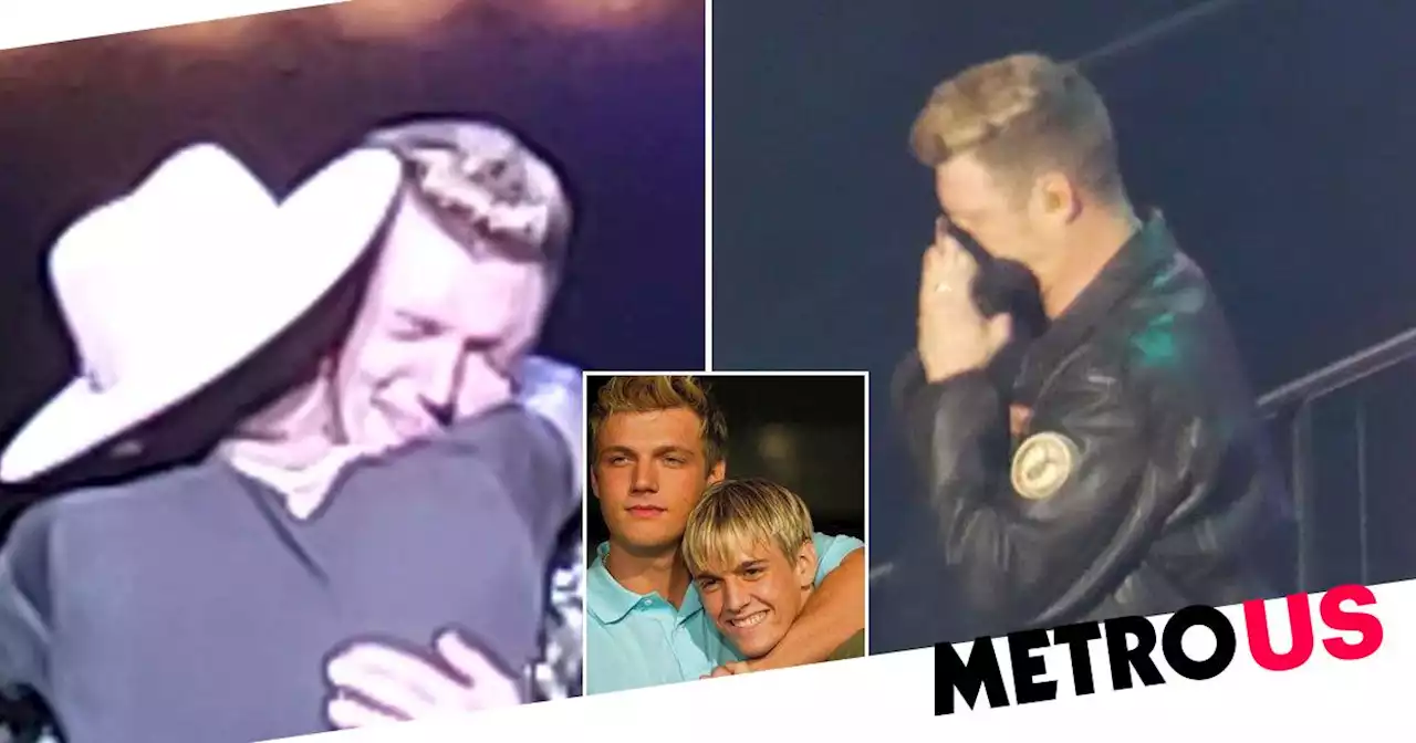 Nick Carter tearful amid Aaron Carter tribute at Backstreet Boys show in London