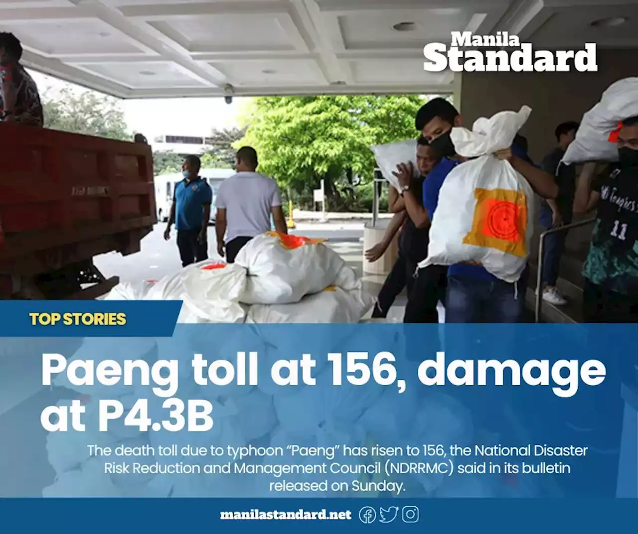 Paeng toll at 156, damage at P4.3B