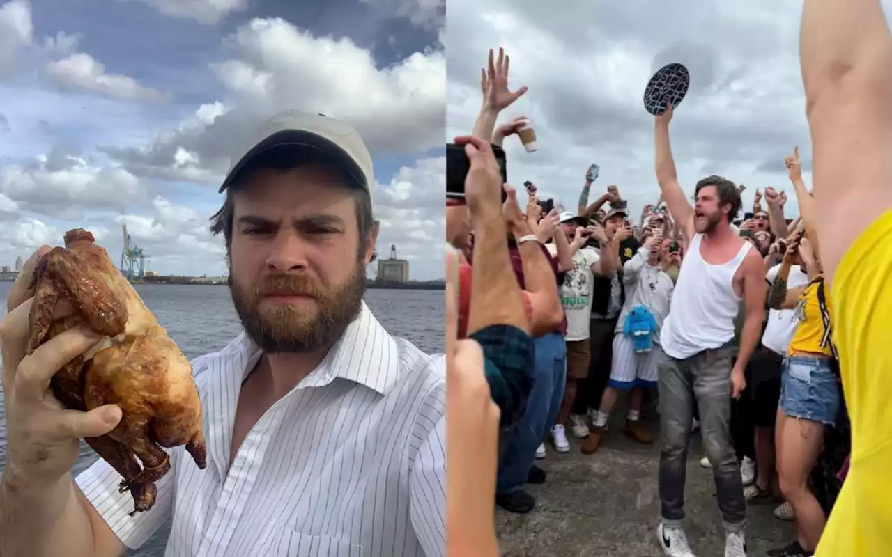 Internet celebrates 'chicken guy' who completed 40-day rotisserie challenge