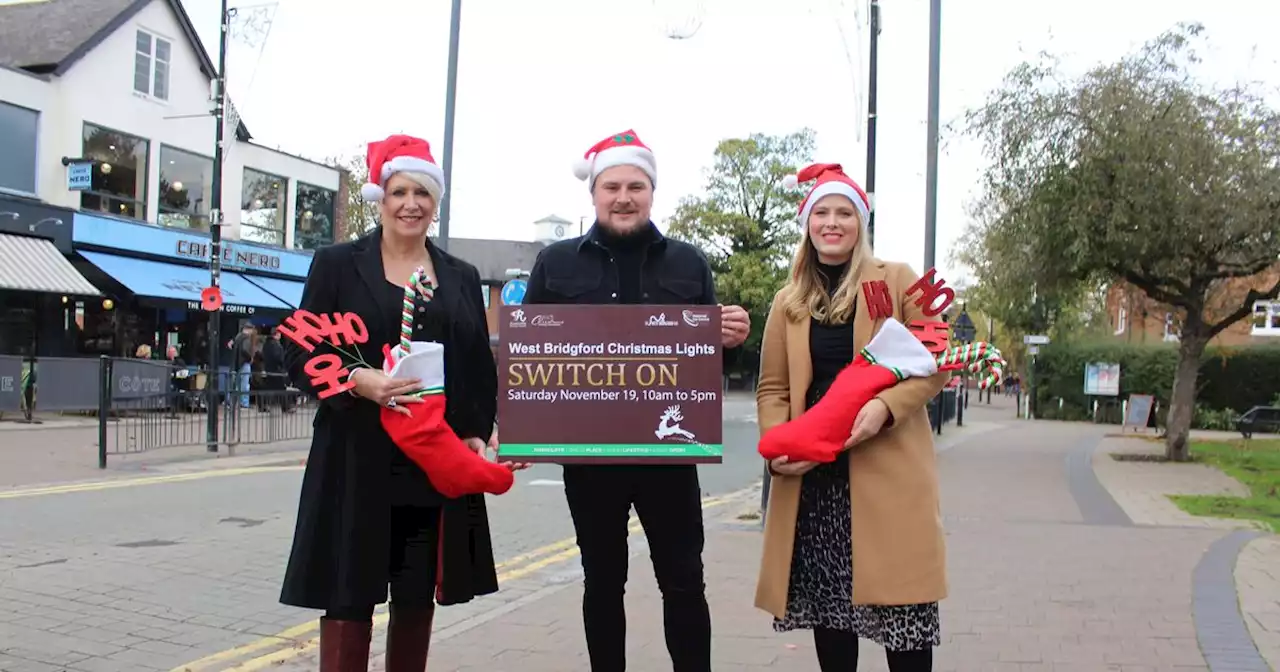 Traders and performers at popular Christmas market