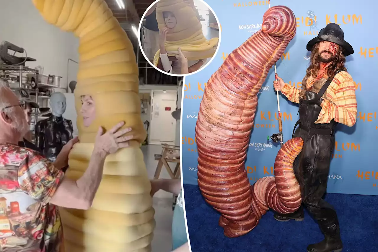 Heidi Klum’s worm Halloween costume cost ‘more than anyone would think’