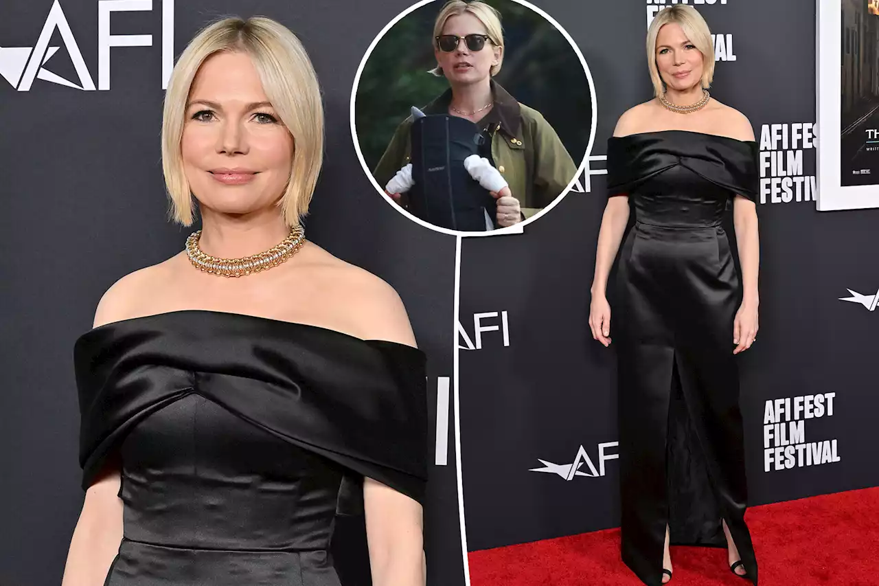 Michelle Williams walks first red carpet since giving birth to baby No. 3