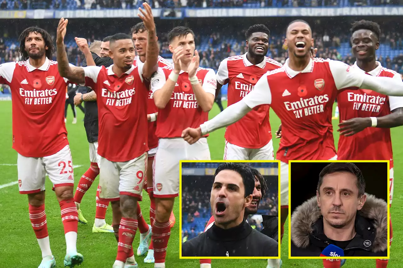 Arsenal are proving Neville wrong but Arteta downplays Chelsea win amid tough January