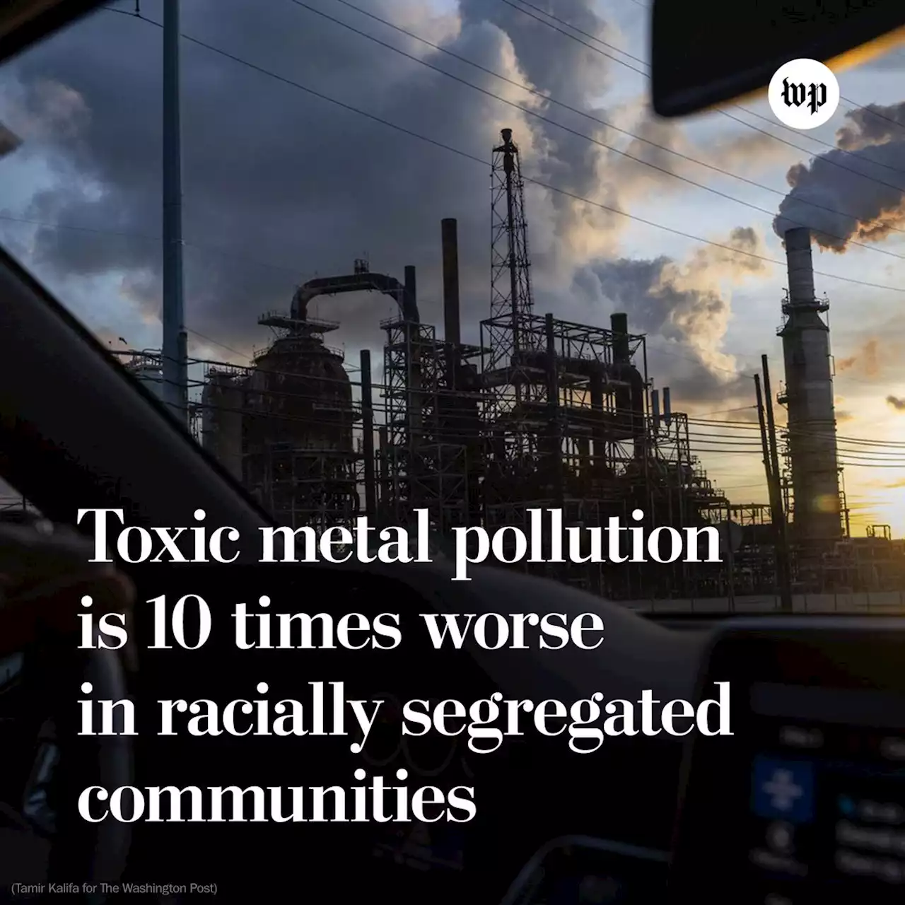 Toxic metal pollution is 10 times worse in racially segregated communities