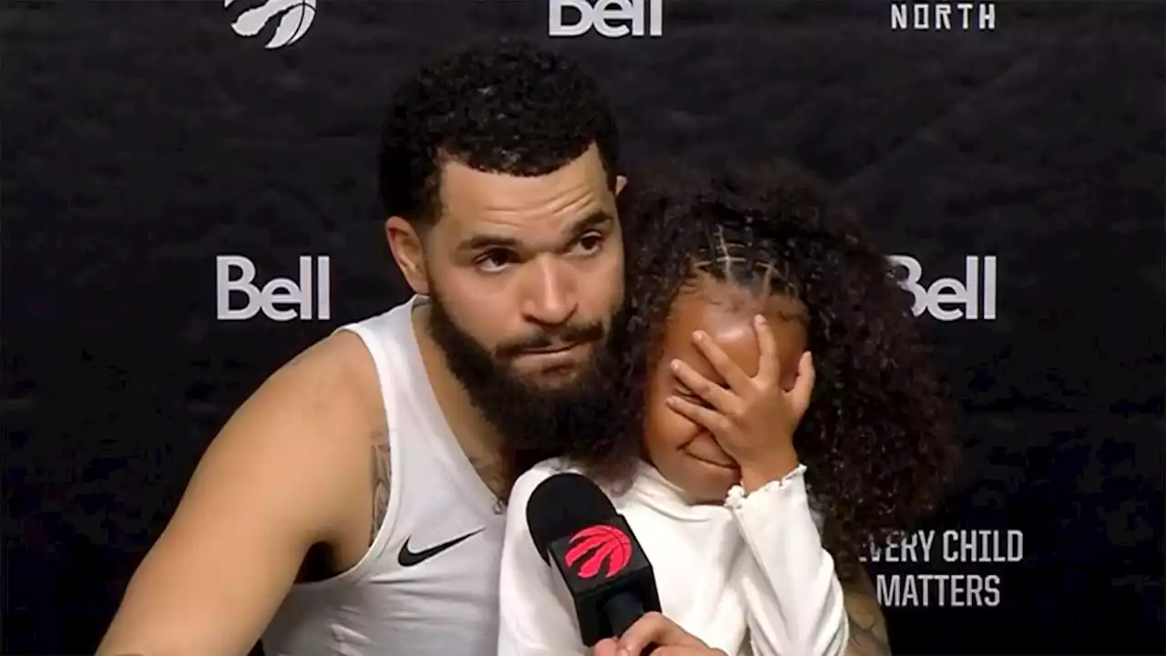 Fred VanVleet's daughter steals show during press conference