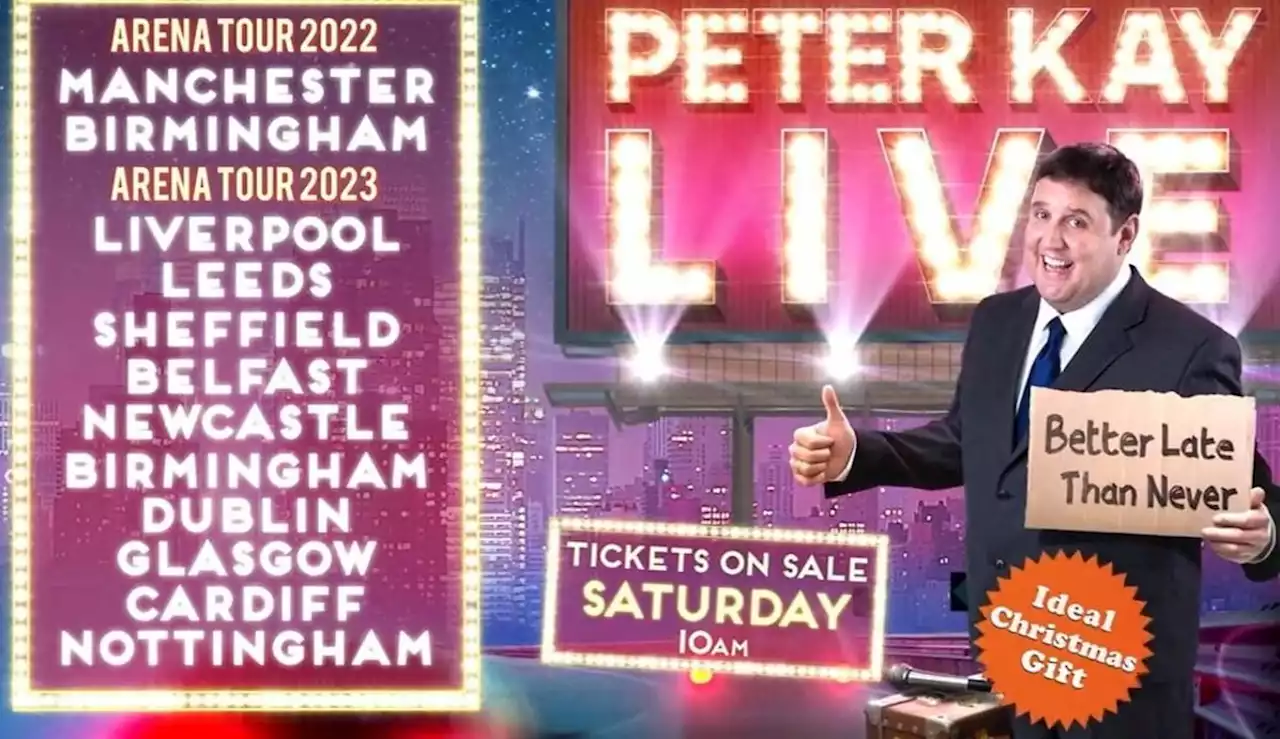 Peter Kay tour tickets: Huge ITV I'm a Celeb advert announcement with Yorkshire dates