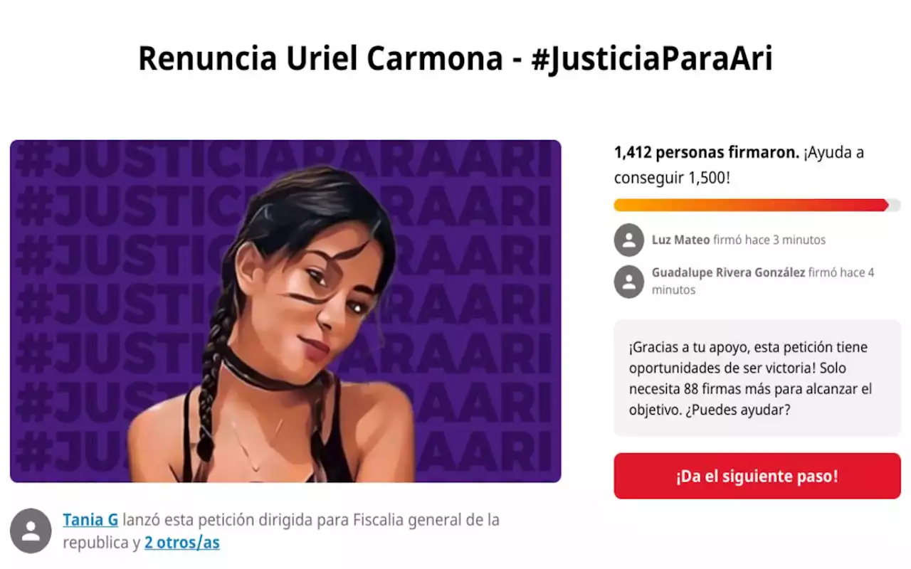 Exigen renuncia de fiscal de Morelos por caso Ariadna Fernanda