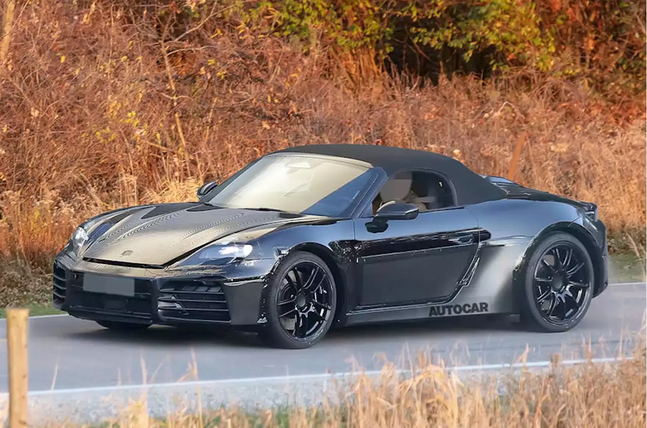 New electric Porsche Boxster caught testing for the first time | Autocar