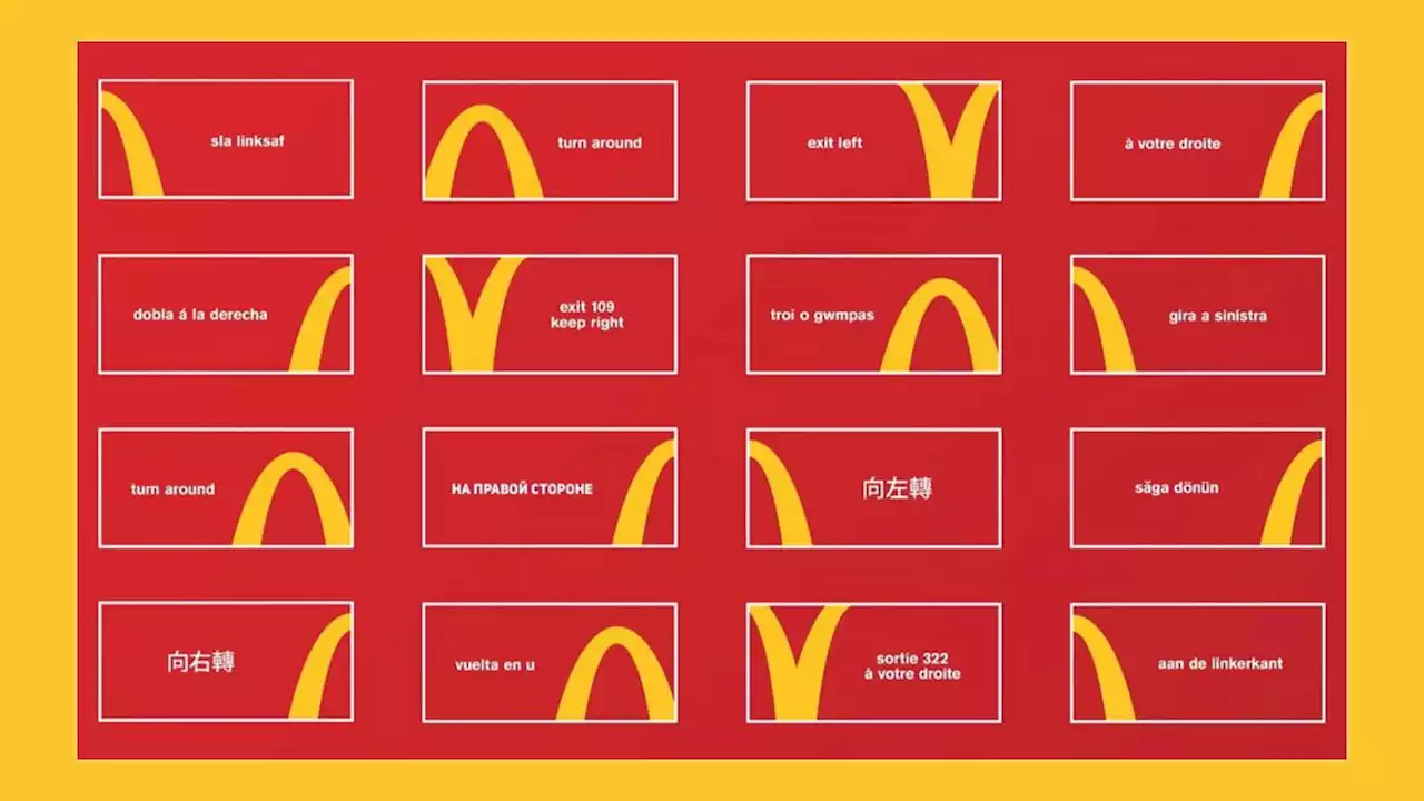 These ingenious minimal McDonald's billboards are driving Reddit wild