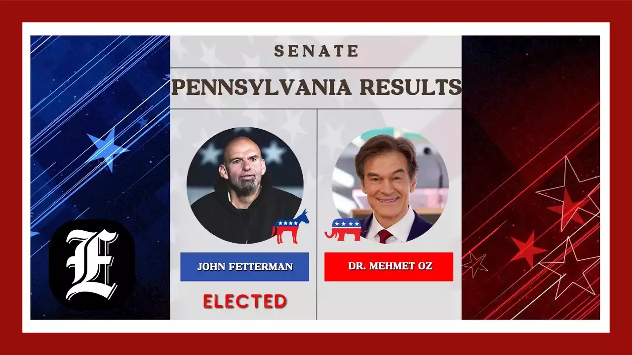 John Fetterman beats Dr. Oz in huge Pennsylvania Senate showdown