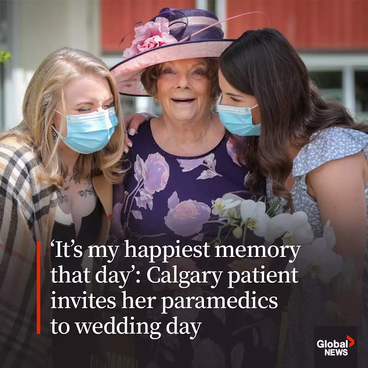 ‘It’s my happiest memory that day’: Calgary patient invites her paramedics to wedding day | Globalnews.ca