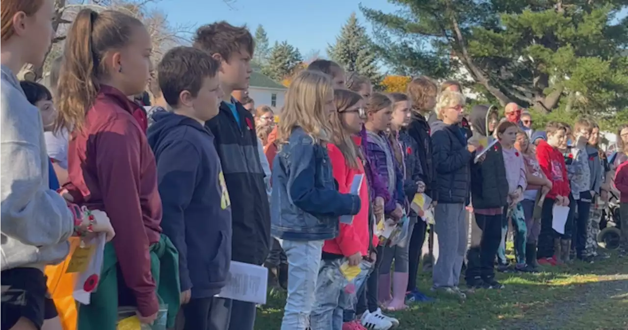 No Stone Left Alone ceremony connects N.B. students to Canadian soldiers - New Brunswick | Globalnews.ca