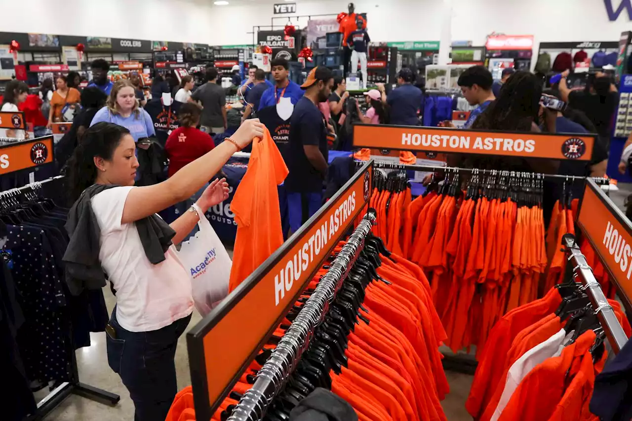 Where you can still get Astros World Series champions merchandise in Houston