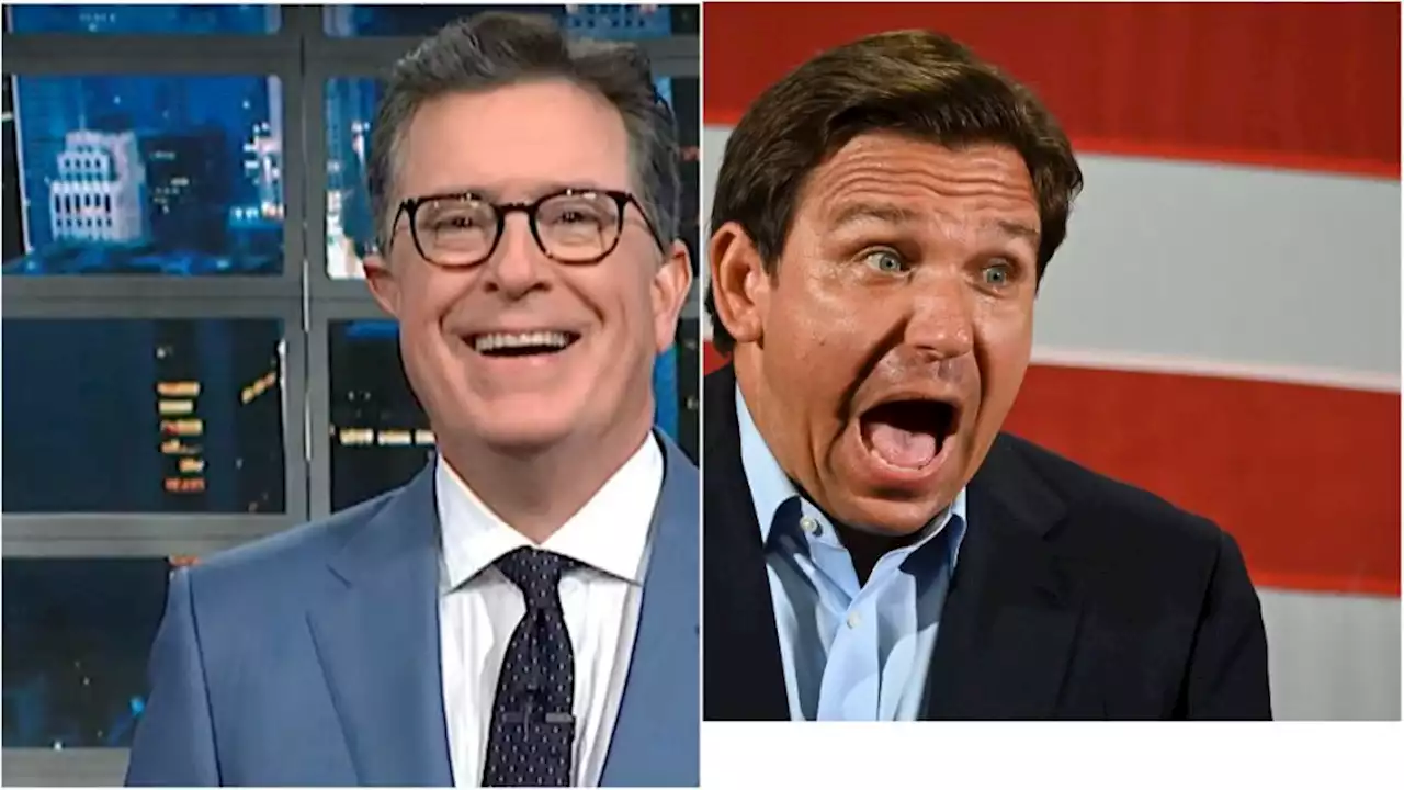 Stephen Colbert Taints Gov. Ron DeSantis With An Absolutely Biblical Burn