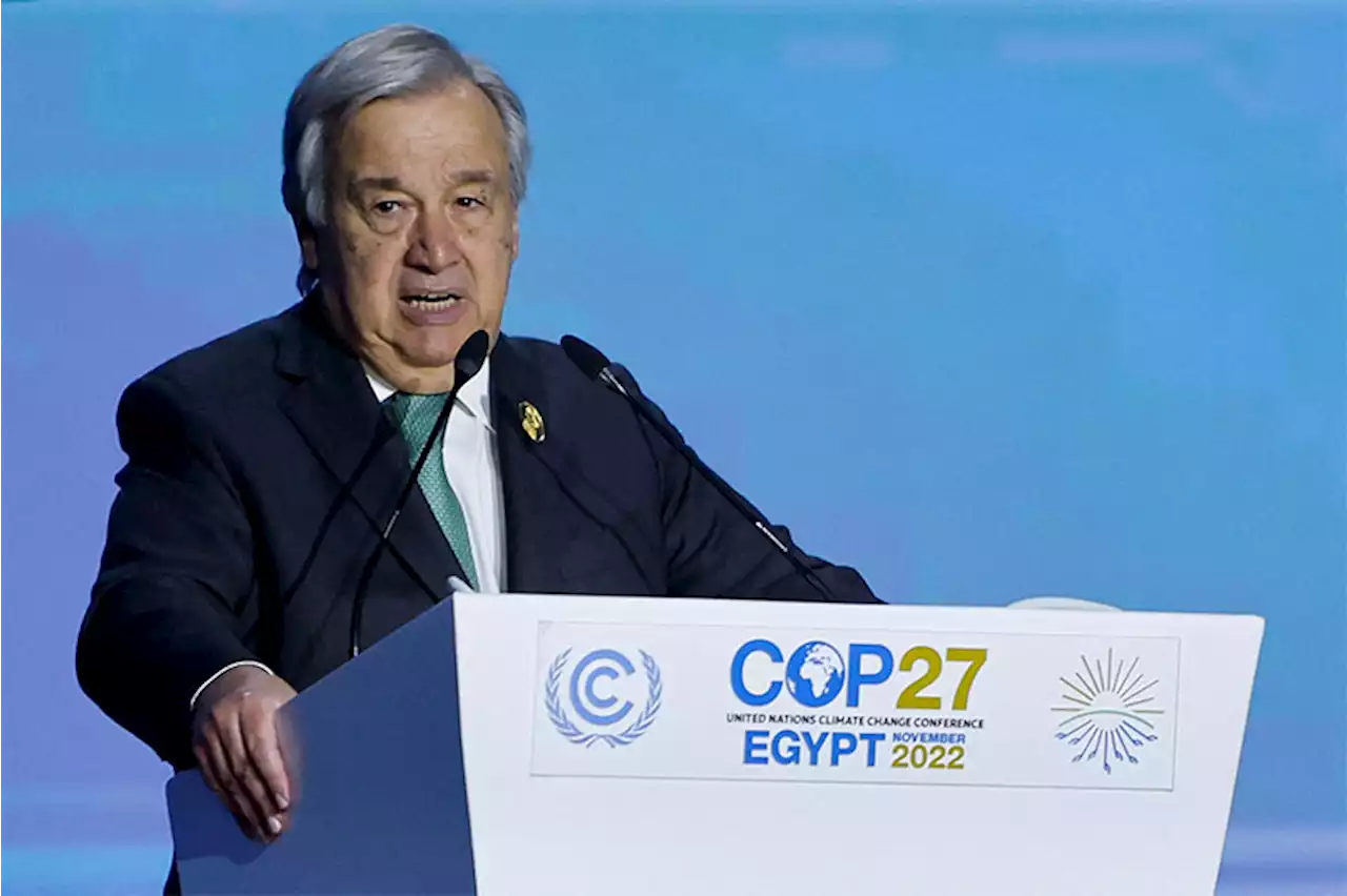 We're on a highway to climate hell, U.N. boss says