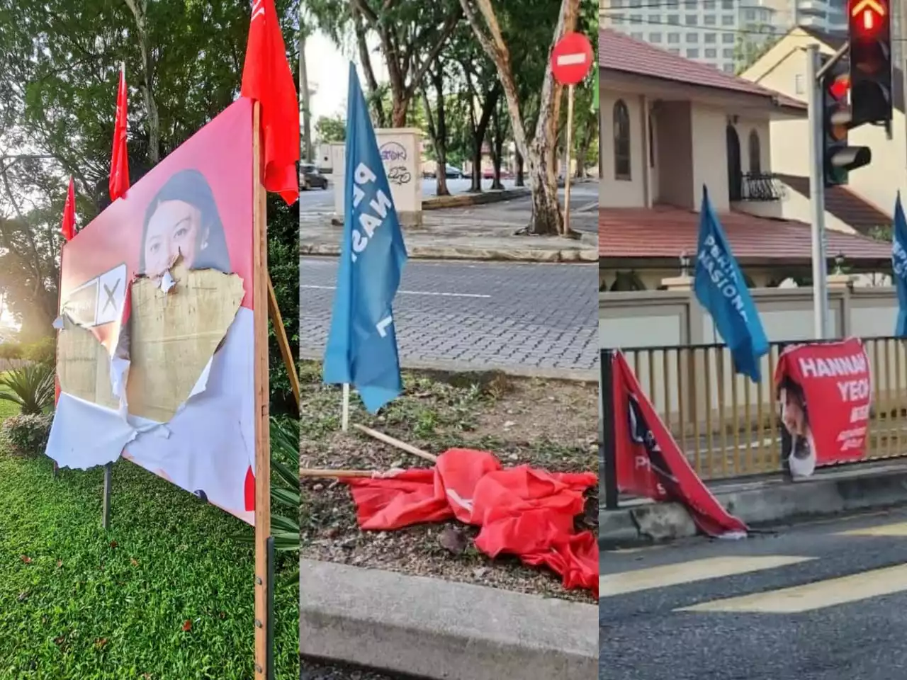 Hannah Yeoh To Lodge Police Report Following Destruction Of Her Campaign Materials Across TTDI