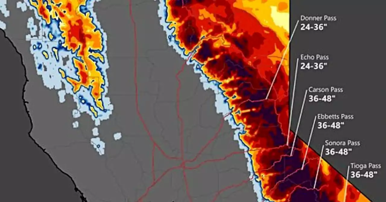 Sierra braces for blizzard conditions; 4 feet of snow, possibility of thundersnow