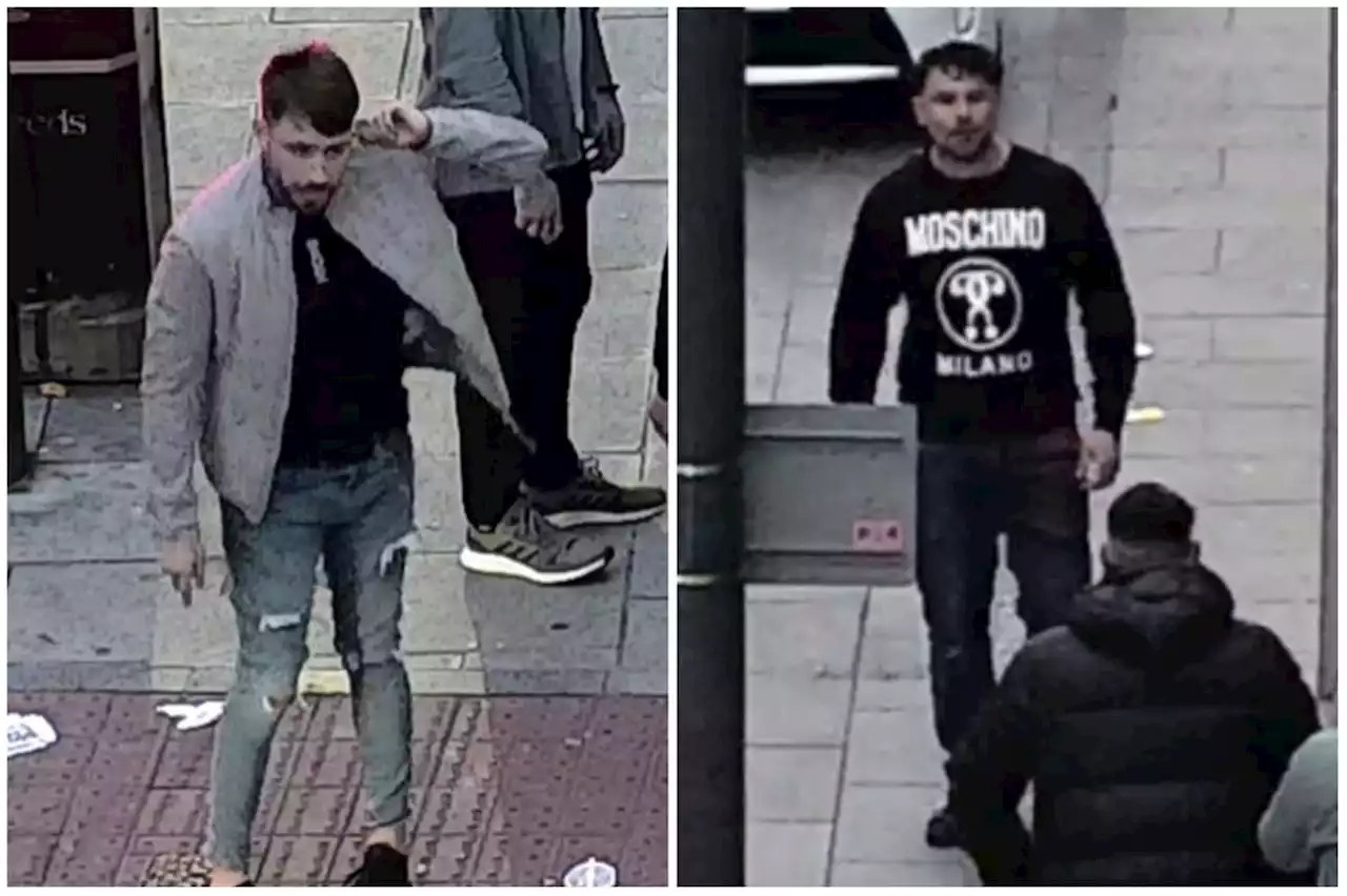 Two men wanted over 'serious assault' in Leeds city centre after man on night out needed facial stitches