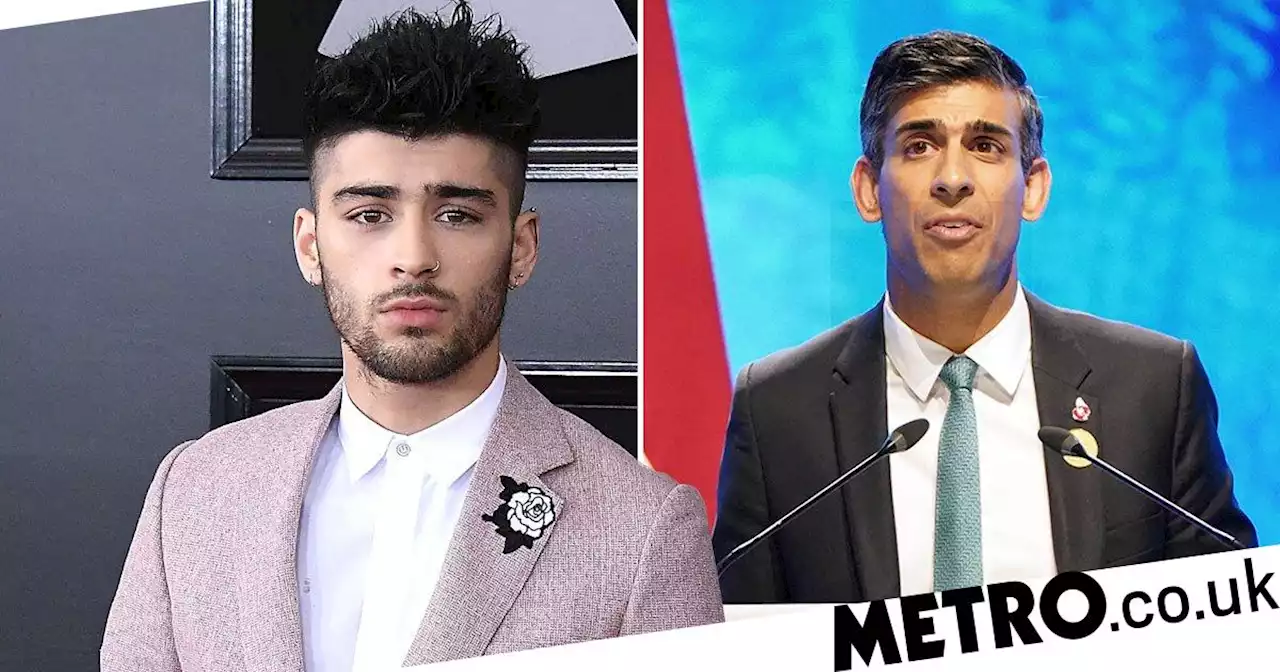 Zayn Malik calls on Rishi Sunak to extend free school meals