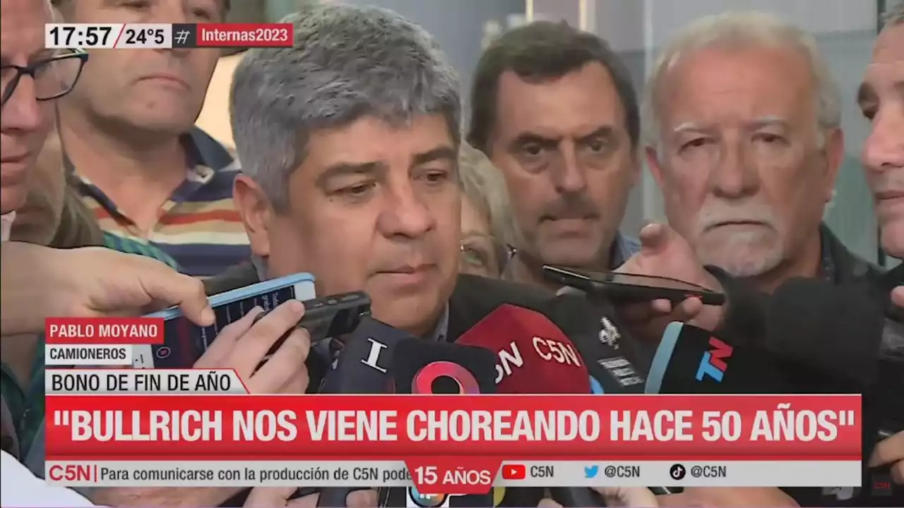 Pablo Moyano: 'Patricia Bullrich lleva 50 años choreando del Estado'