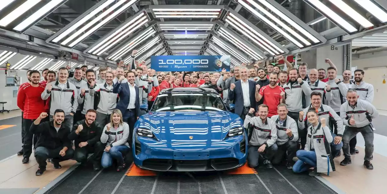 Porsche Just Built Its 100,000th Taycan