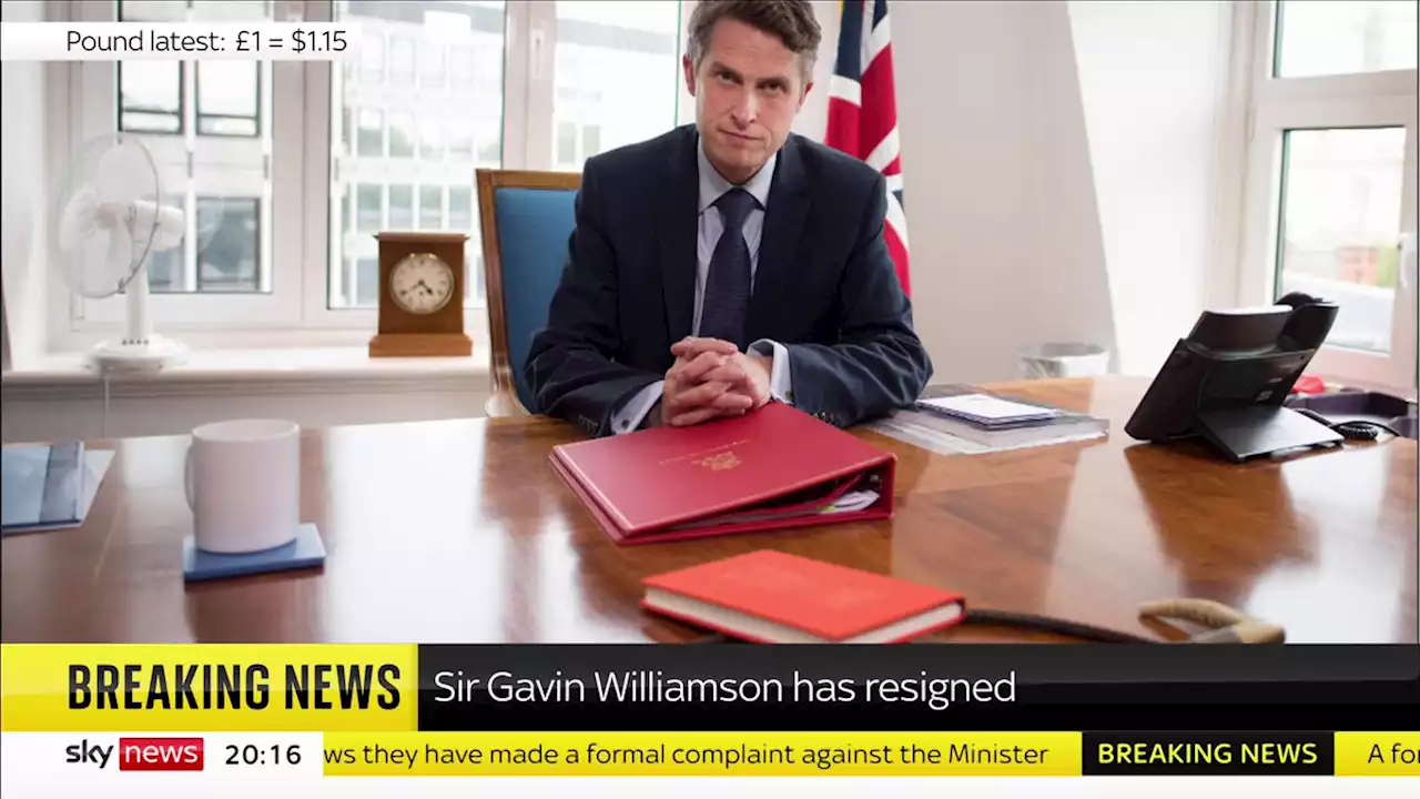 Sir Gavin Williamson resigns after allegations of bullying