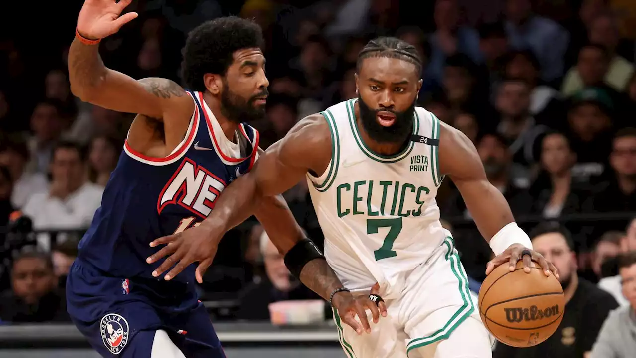 Celtics star, NBPA VP Jaylen Brown thinks Kyrie Irving's reinstatement requirements are too harsh