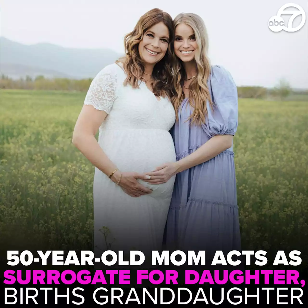 Mom becomes surrogate at 49 for daughter, gives birth to baby at 50