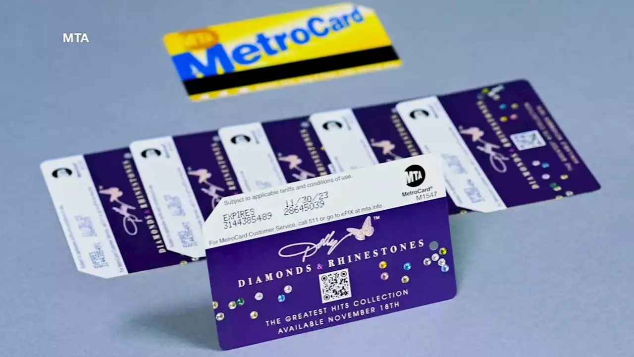 Limited-edition Dolly Parton MetroCards available at some MTA subway stations