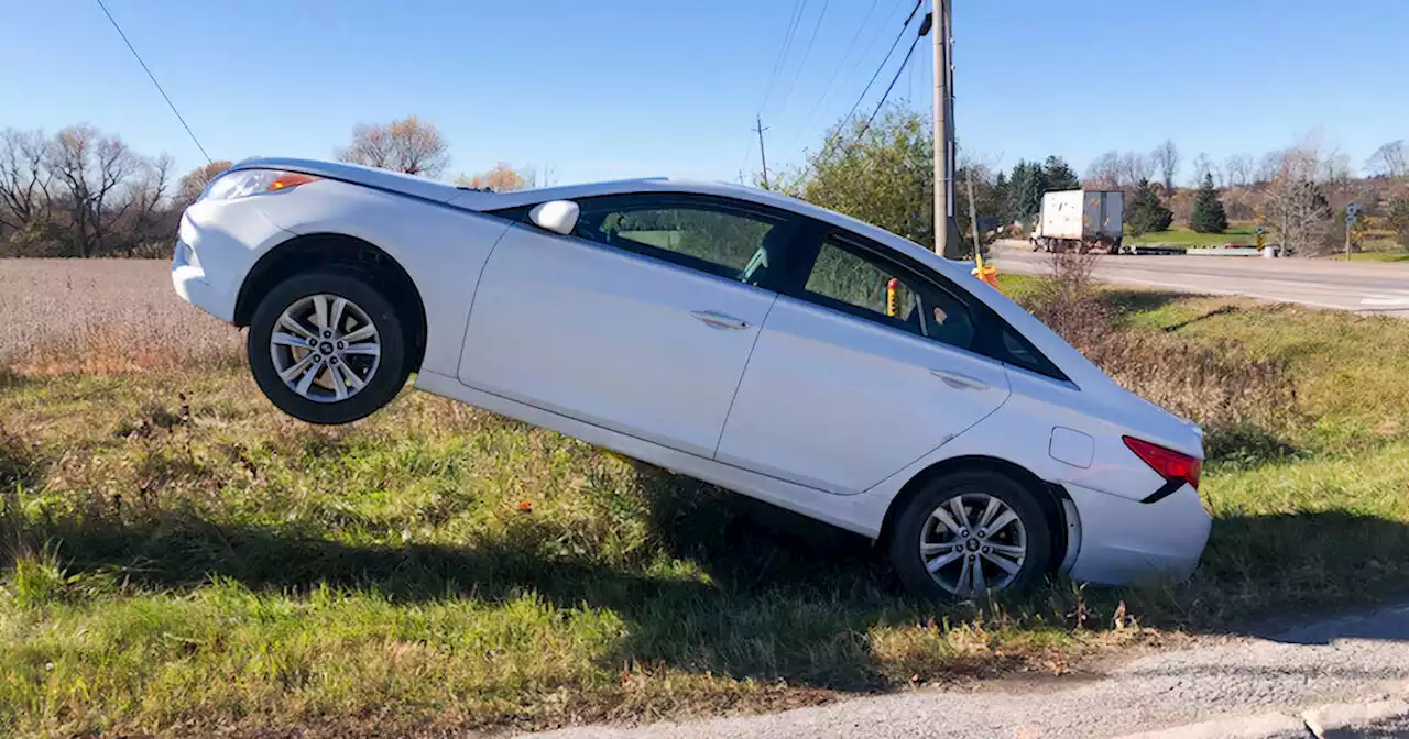 Ontario police discover weird 'floating' car on highway near Toronto