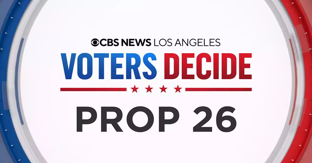 Election results 2022 California - AP projects: Voters reject Prop 26, measure legalizing sports betting at tribal casinos and race tracks