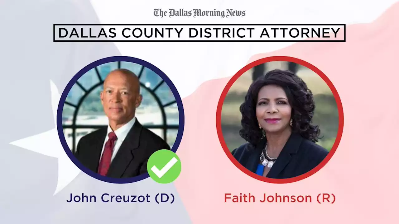 Dallas County District Attorney John Creuzot defeats Faith Johnson