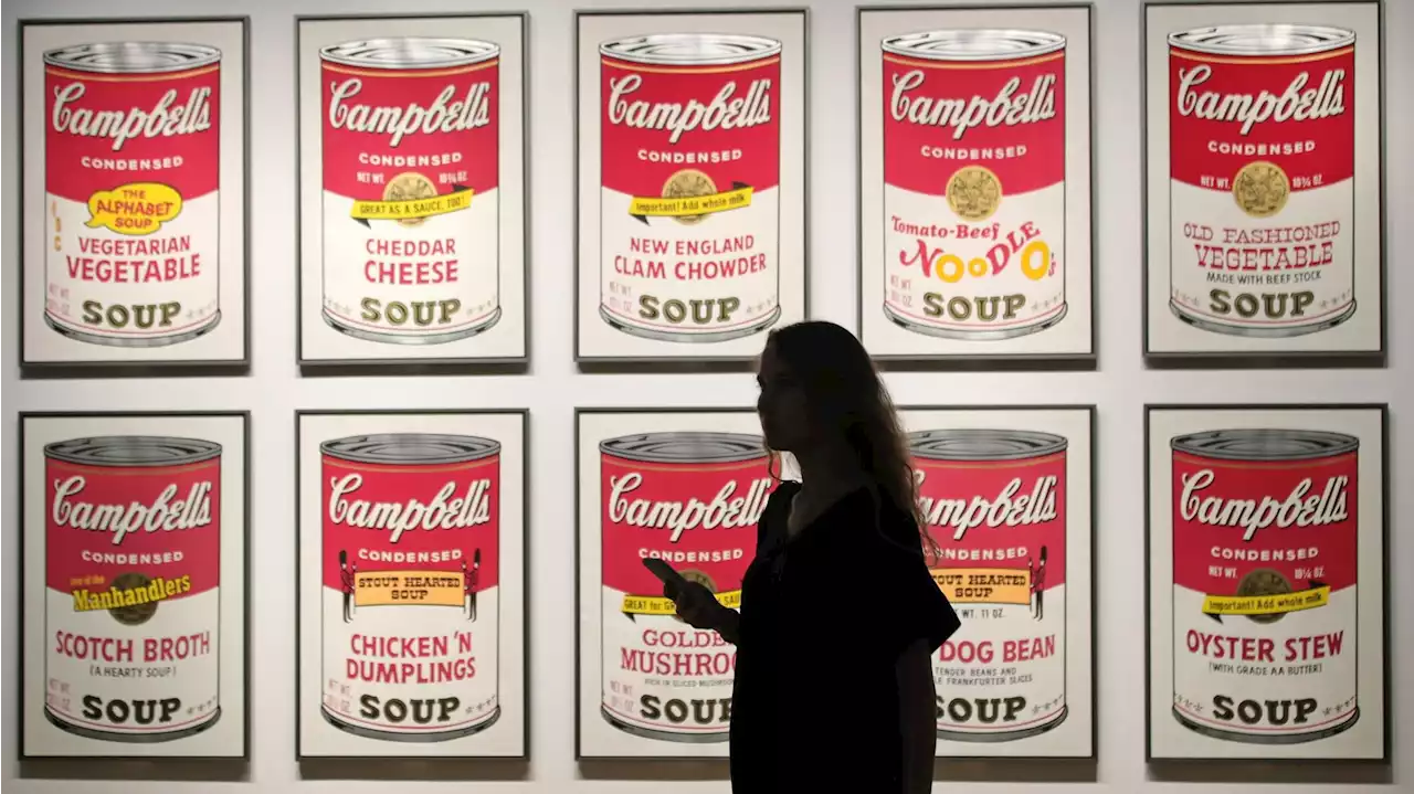 Nationalgalerie Canberra - Australische Klimaaktivisten kleben sich an Werk von Andy Warhol