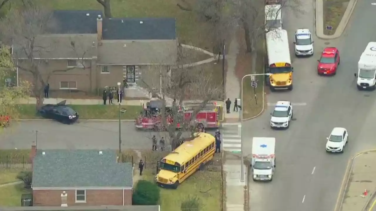 School bus crashes into yard in Gresham neighborhood