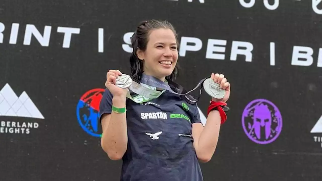 Valeen Montenegro finishes second at the Spartan Philippines race