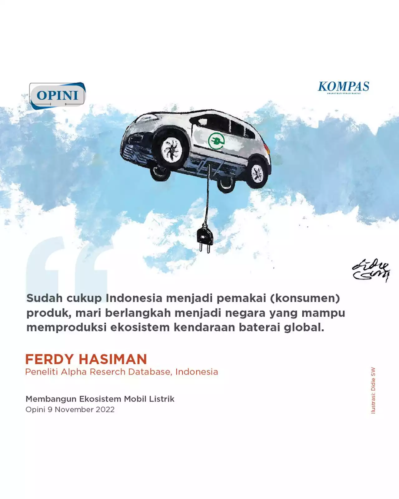 Membangun Ekosistem Mobil Listrik