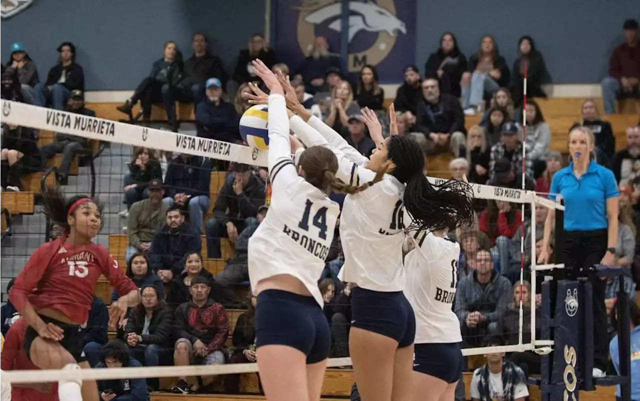 Vista Murrieta girls volleyball team pulls off stunning comeback against Alemany in CIF State opener