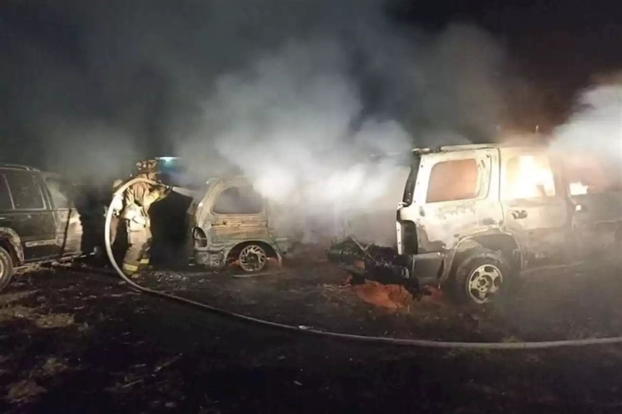 Reportan vehículos incendiados en Guanajuato tras captura de ‘El Rudo’