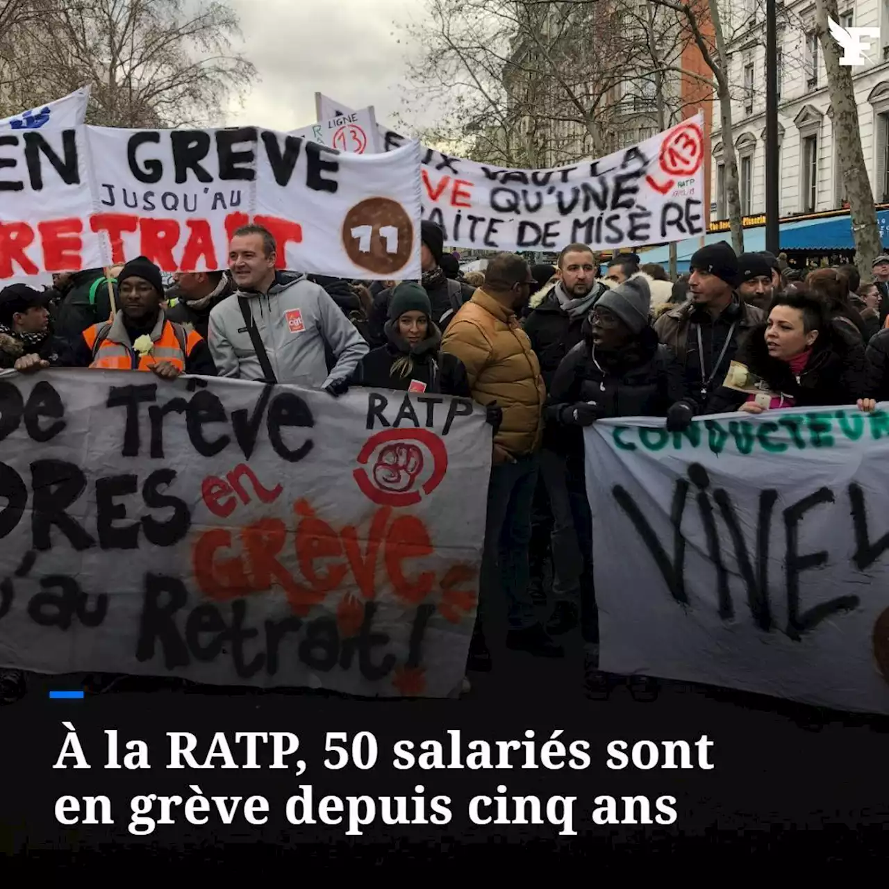 À la RATP, 50 salariés sont en grève depuis cinq ans