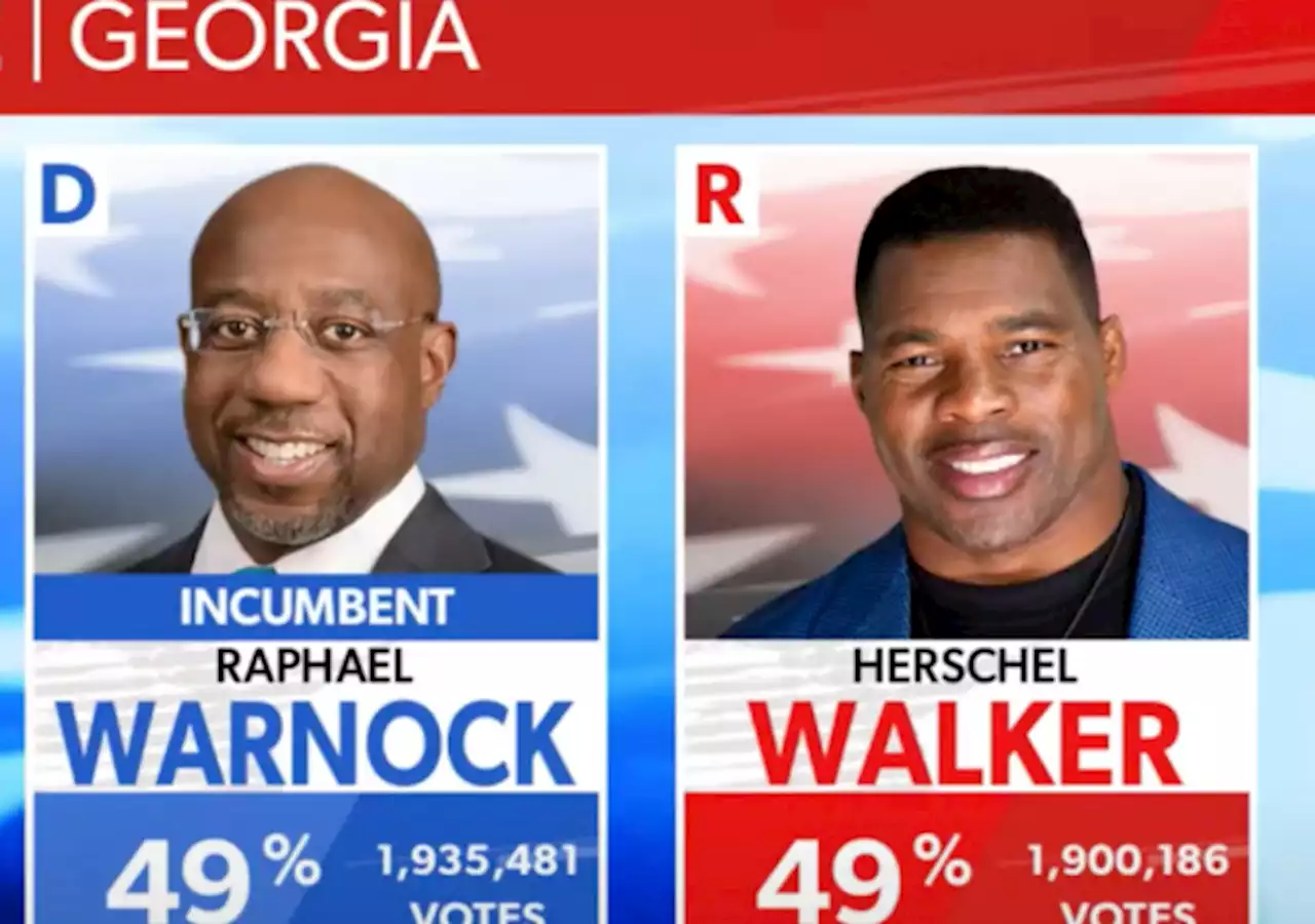 Georgia Senate Race Between Warnock and Walker Headed to December Runoff