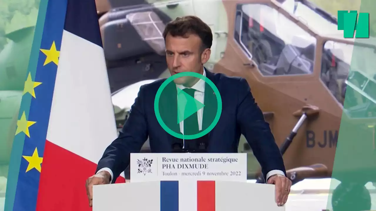 Sur la dissuasion nucléaire,« gardons-nous de dramatiser » certains propos, prévient Emmanuel Macron