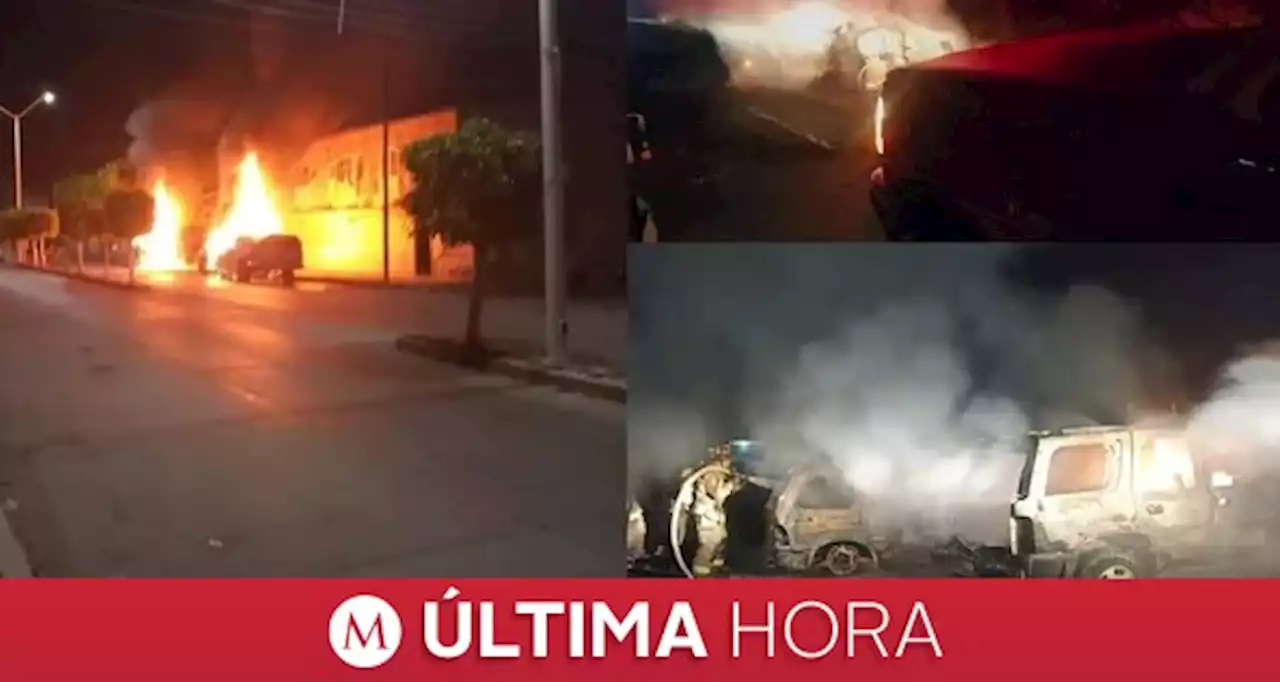 Incendian vehículos en Guanajuato tras captura del hermano de El Marro