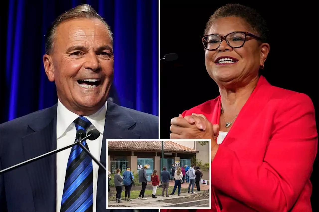 Karen Bass, Rick Caruso locked in tight LA mayor race