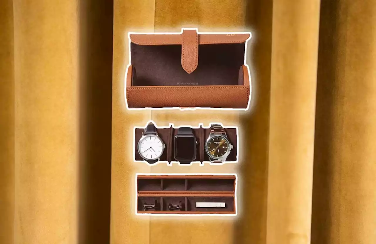 This Mark & Graham travel watch roll is on sale just in time for Christmas