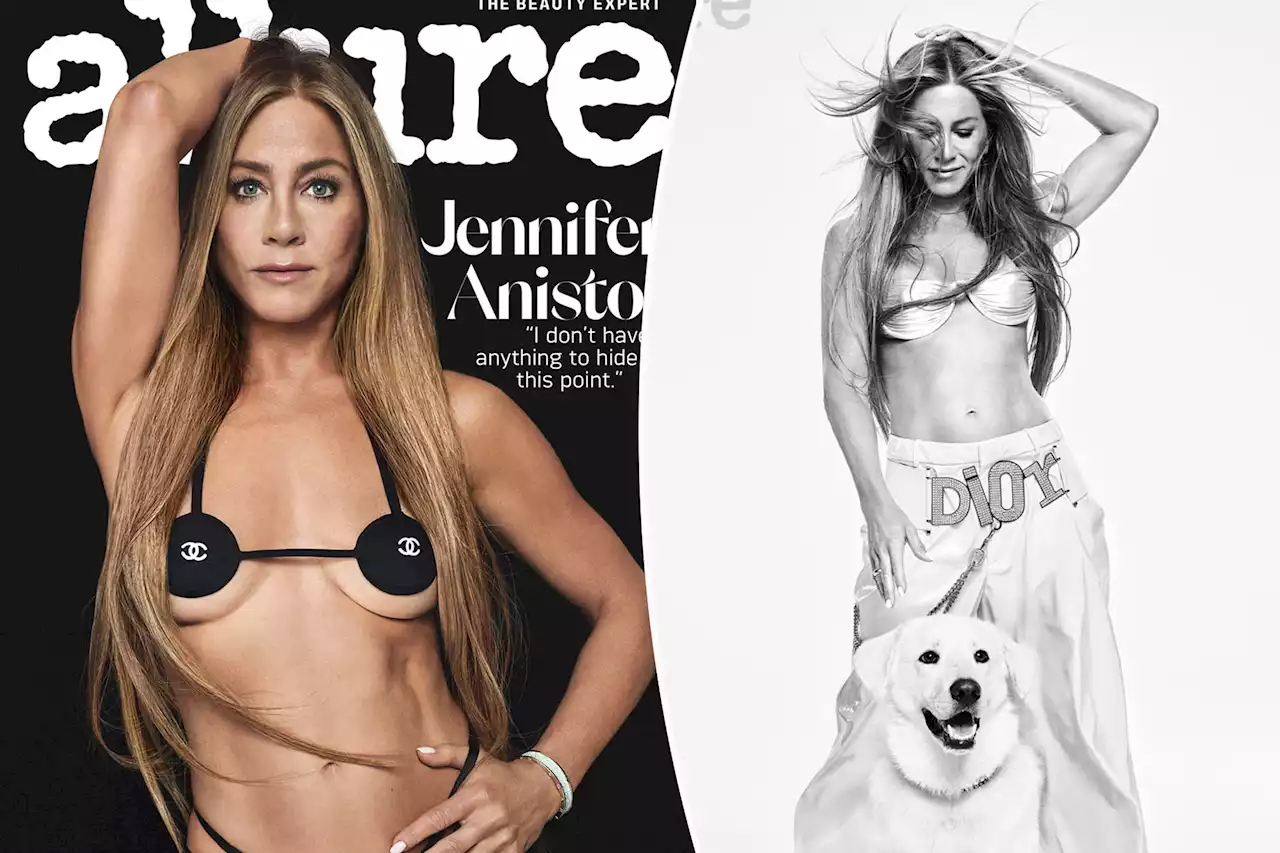 Jennifer Aniston covers Allure in barely-there Chanel ‘nipplekini’