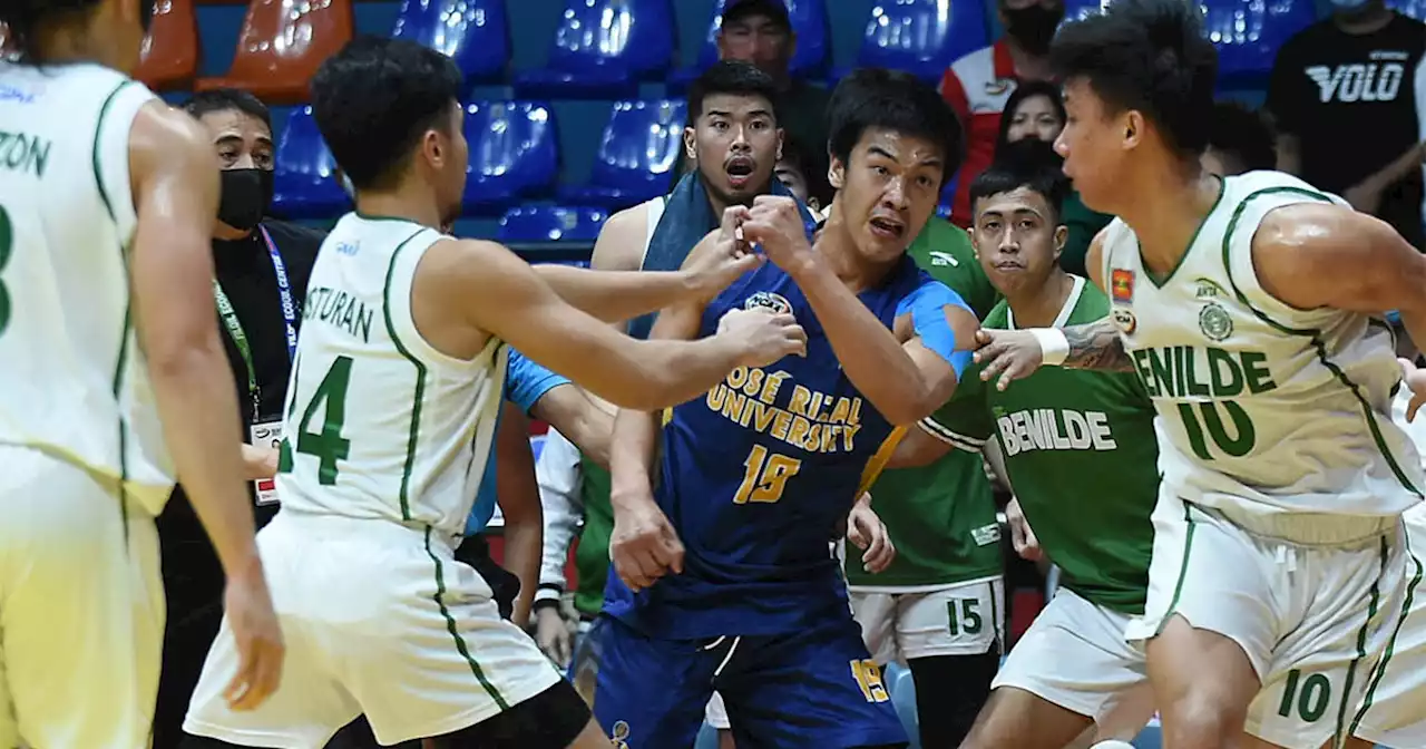 JRU's John Amores goes on a rampage assaulting Benilde bench